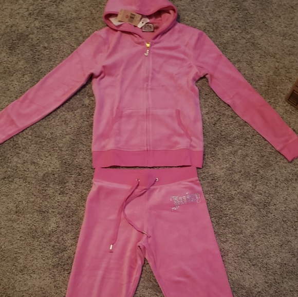 Juicy Couture Bling logo Velour tracksuit - Picture 4 of 11